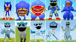 ALL NEW SONIC BLUE VS SONIC TAPES VS ALL NEW POPPY PLAYTIME3 VS UNICORN TAPES in GARRY'S MOD !!!!