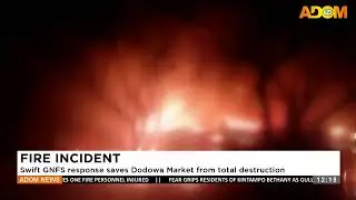 FIRE INCIDENT: Swift GNFS response saves Dodowa Market from total destruction (16-10-25)