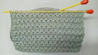 The Most Elegant Stitch for Cardigans & Blouses! (Easy 4-Row Repeat)