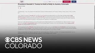 Donald Trump to hold a rally in Colorado on Friday