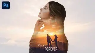 Photoshop Double Exposure Effect 🎨 | Creative Poster Design Tutorial