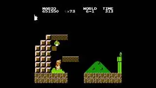 Super Mario Bros (NES) World 6-1 #nes #mario #supermariobros #world6
