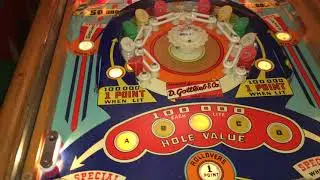 Gottlieb's Pinball Woodrails Diamond Lill 1954