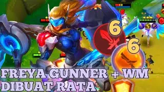 FREYA GUNNER + WM KENA BANTAI SEMUA||| MAGIC CHESS MOBILE LEGENDS