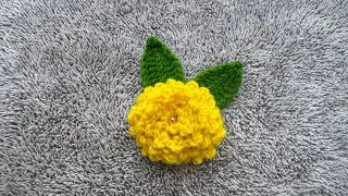 How to Crochet a rose flower #easycrochet flower design #crochetbeginners #crochetcrosai#flowers ..