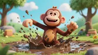 🐒 Mud Splash Monkey Jam | Nursery Rhymes & Kids Songs