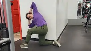 Half Kneeling Thoracic Mobility Clock with Sidebends