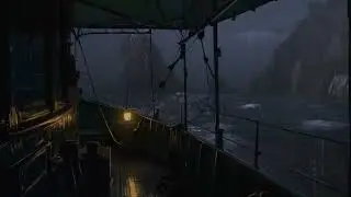 Rainstorm in the Bay | Relaxing Rain & Distant Thunder by the Sea