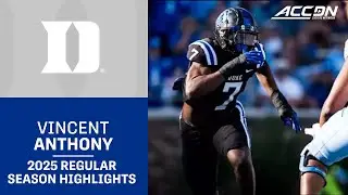 Vincent Anthony&nbsp;Jr.&nbsp;2025 Regular Season Highlights | Duke Edge