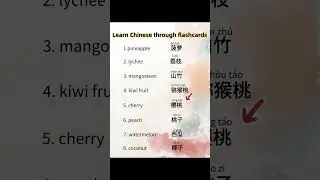 Learn Chinese through flashcards #learnchinese #chineselearner #chineselanguage