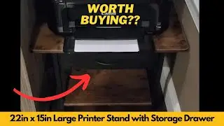 22in x 15in Large Printer Stand with Storage Drawer