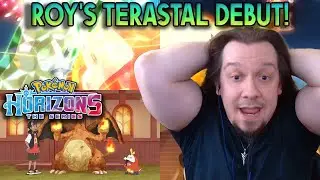 ROY VS BRASSIUS REMATCH! FUECOCO TERASTAL DEBUT! Pok&eacute;mon Horizons Episode 48 REACTION!
