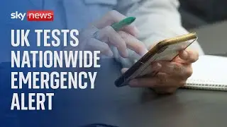 Watch live as government tests emergency alert system for the first time
