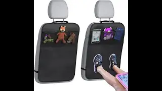 Lebogner Back Seat Cover For Kids with 3 Pocket Storage Organizer