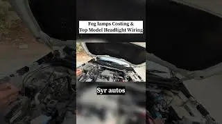 Fog lamp costing and top model headlight wiring 😨 #marutisuzukibrezza