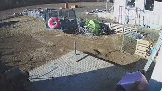 Strong Wind Causes Trampoline to Fly Away - 1292523