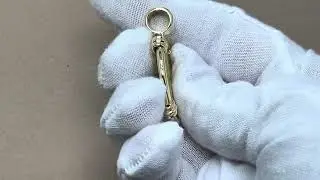 Rare 16th Century Portuguese King Sebastian I Gold Cruzado Coin in 18K Pendant