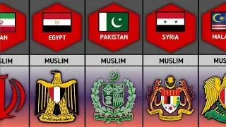 57 Muslim Countries Name And Flags - 2D Comparison #worlddatainfo