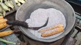 Cooking Corn Cob In Ash|How to make corn bhutta in ash #BhuttaRecipe#RoastedCorn #SweetCorn