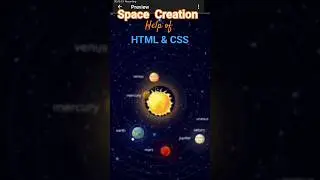 Space Creation by HTML Code |Css Animation Effects Tutorial 