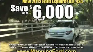 New Ford Car Deals At Manning Ford