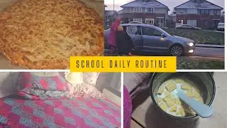 School routine start | vlog kharab ho gaya | quick yummy pizza