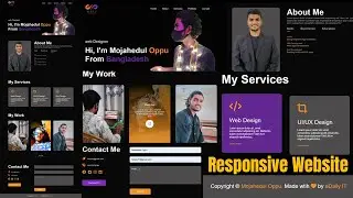 How To Make A Portfolio Website Using HTML CSS JS | Complete Responsive Website Design