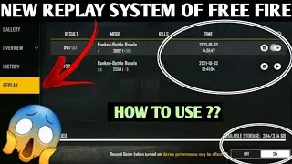 How to use Free Fire New Replay System | Record System Free Fire | Replay kya hai free fire