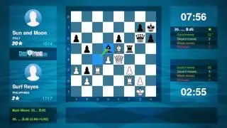 Chess Game Analysis: Surf Reyes - Sun and Moon : 1-0 (By ChessFriends.com)