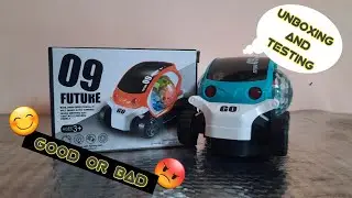 🚗09 Future Car (Unboxing and Testing) 360 Degree Rotation Toy Review in Hindi