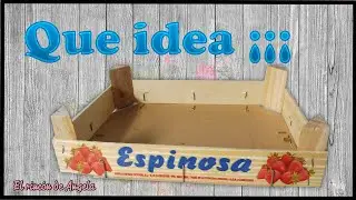 QUE IDEA &iexcl;&iexcl;&iexcl; Caja de fresas reciclada muy facil♻️ DIY MANUALIDADES