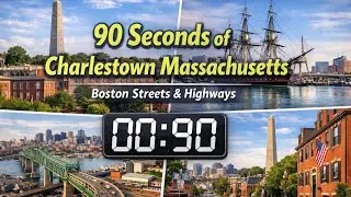🚗 90 Seconds of Charlestown Massachusetts | Boston Streets & Highways