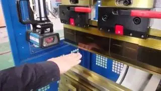 Testing on CNC Press Brake laser safety system