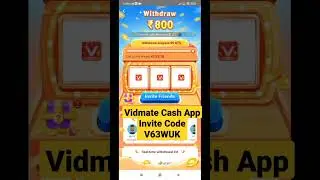 Vidmate Cash App invite code