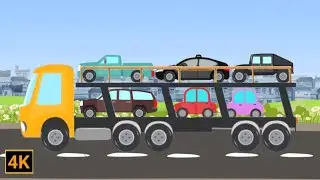 Car Transporter Truck | Autotransporter | Loading up cars and taking them to the showroom