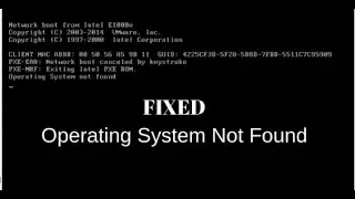 Operating system not found VMware ESXi | Ubuntu 24.0