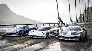 Forza Horizon 5 Drag race: Ferrari SF90 vs Aston Martin Valhala vs McLaren Speedtail