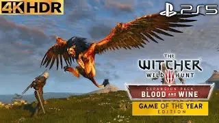 Royal Griffin The Witcher 3 Wild Hunt Royal Griffin Boss Fight PS5 Gameplay Walkthrough 4K 60FPS HDR