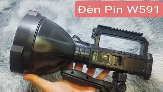Đ&egrave;n Pin Cầm Tay W591 | Đ&egrave;n Pin Chiếu S&aacute;ng Xa Nhất ( 500m) | Sđt + Zalo: 0375673715