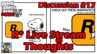 Rockstar Live Stream Thoughts - GTA Discussion №16