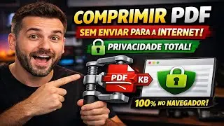Como COMPRIMIR PDF Sem Enviar para a Internet 🔒 | Reduza o Tamanho com Privacidade Total