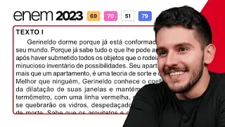 ENEM 2023 - Gerineldo dorme porque j&aacute; est&aacute; conformado com o seu mundo. Porque j&aacute; sabe tudo o