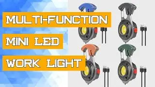 Multi-function Mini LED Work Light COB LED Flashlight Outdoor USB Rechargeable Keychain Lighting Tor