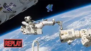 REPLAY: Spacewalk to finish work on new ISS solar arrays (25 Jun 2021)