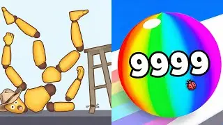 Kick & Break The Ragdoll Games vs Numbers Ball Blend Challenge All Levels Gameplay Android, iOS