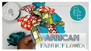 Beautiful Ankara Flower, how to/fabric flower using African prints, #diy #weddingbouquet #handmade.