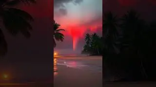 Giant Waterspout Slams Hawaii Beach &ndash; Ocean Tornado Alert!