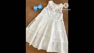 Beautiful white colour frock designs for summer# girls frock designs || Latest dress designs....