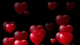 Flying Red hearts free template | love footage | Free animation video