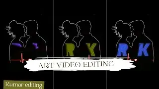 How To Make Couple Name art status video editing |Neon Name art video editing | alightmotion editing